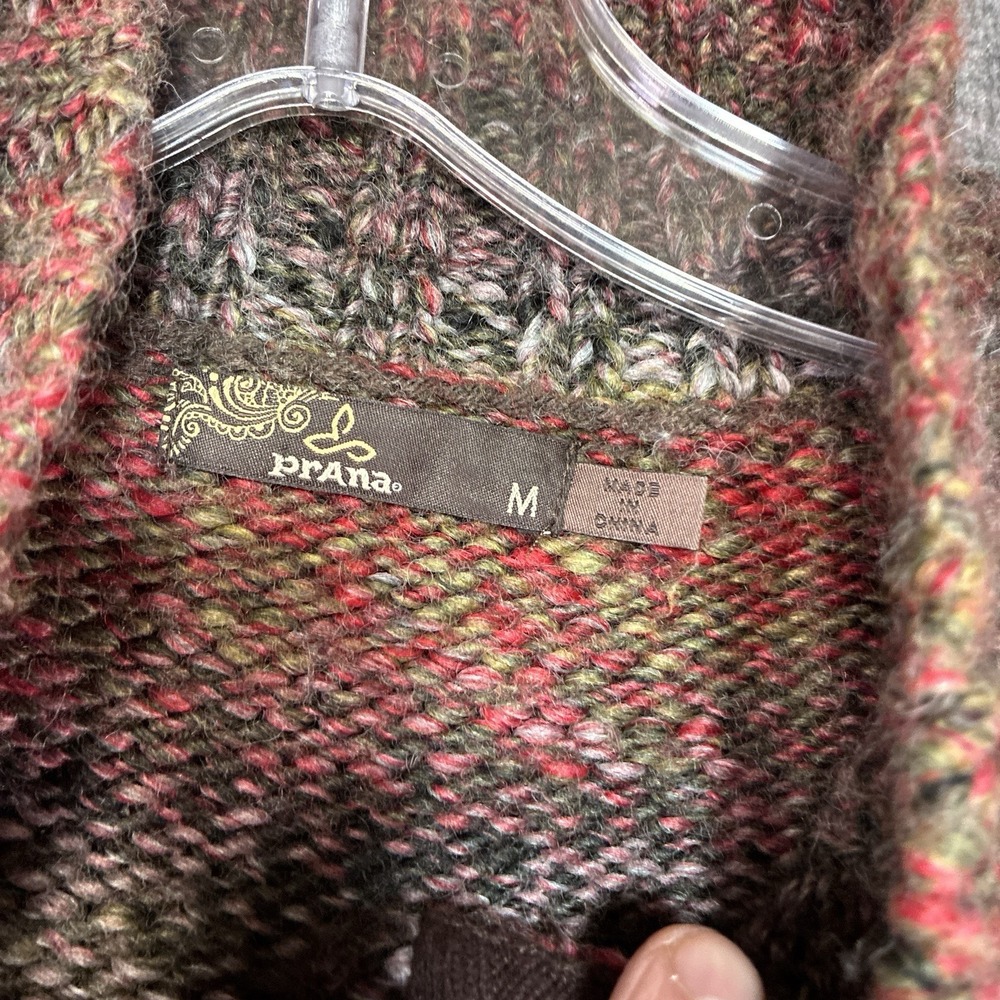 PrAna Amber Duster Snap Up Sweater Cardigan Sz M - Picture 3 of 10